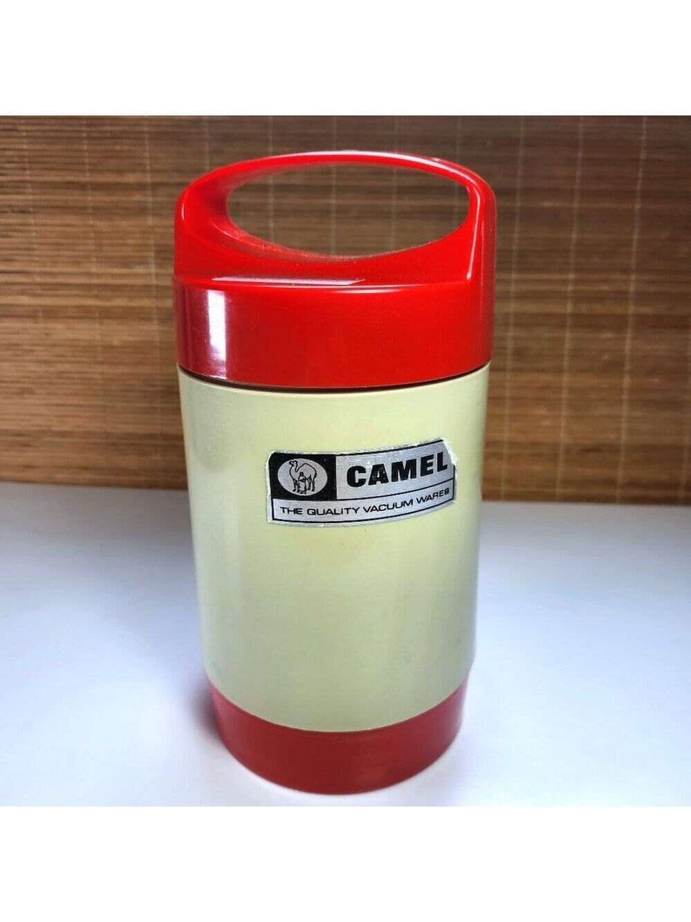 Vintage Camel Thermos • Glass Vacuum Filler • Hong Kong